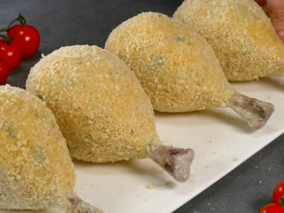 Куриные ножки в картофельной «шубе»