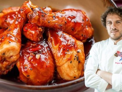 Пикантные куриные ножки в соусе на сковороде