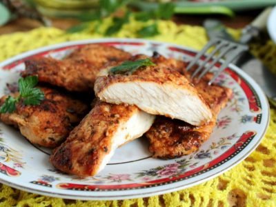 Куриные отбивные в пергаменте