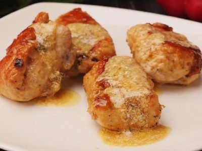 Куриные рулетики с грибами