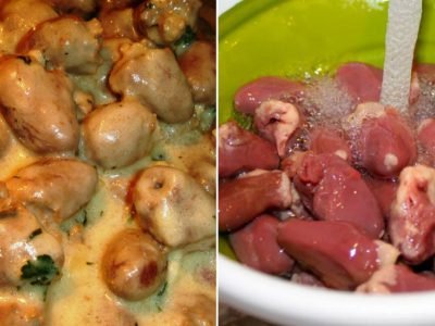 Куриные сердечки в духовке