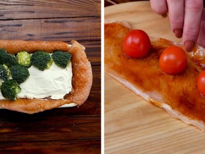 Куриный рулет с брокколи