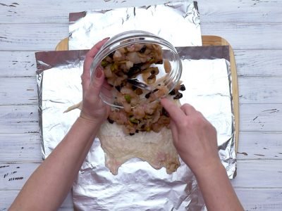 Куриный рулет с черносливом