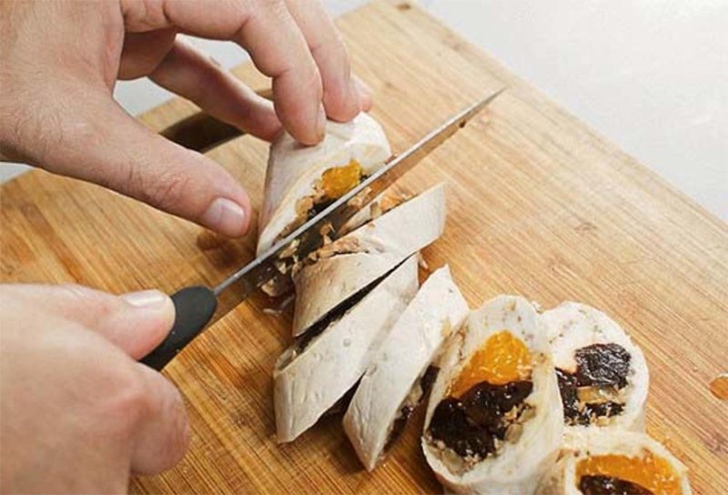 куриный рулет на пару