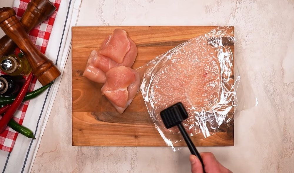 курица с грибной начинкой