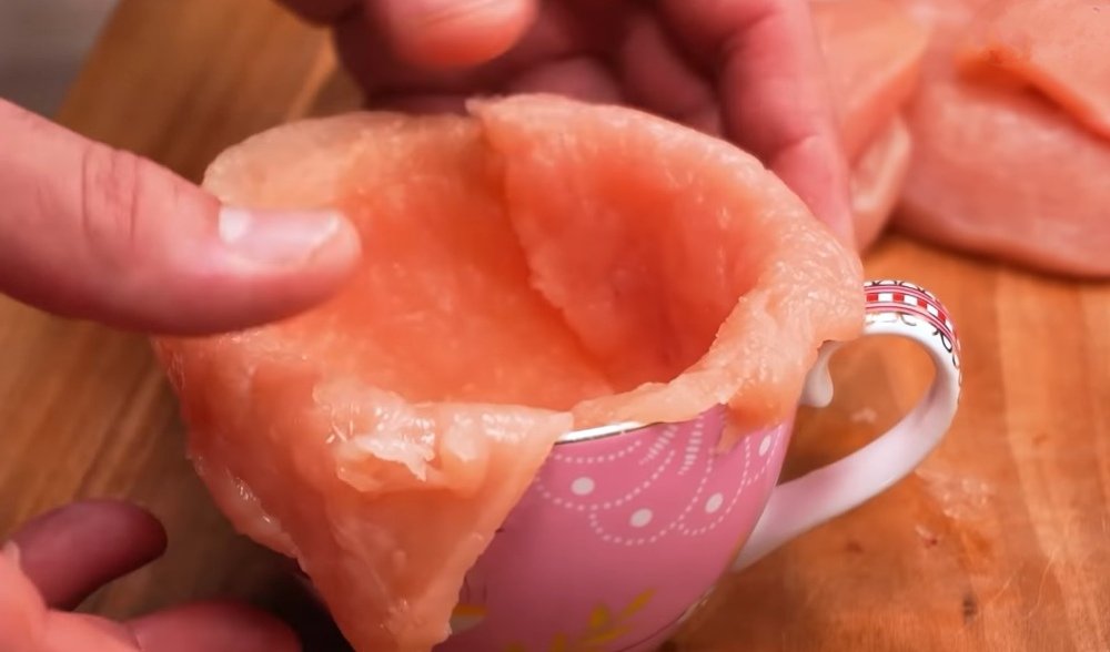 курица с грибной начинкой