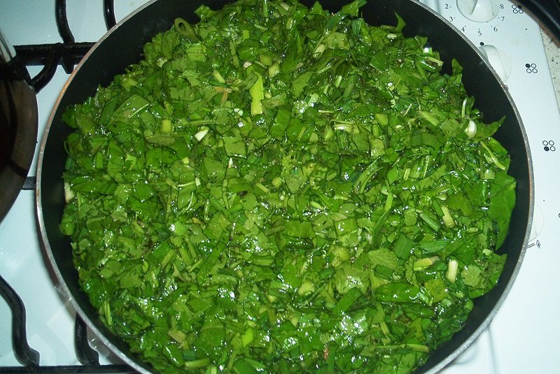 пирог с зеленью