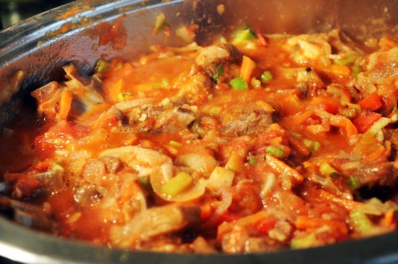 тушение лагмана