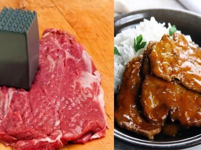 Лангет под соусом