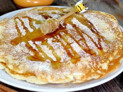 Латвийские яблочные оладьи