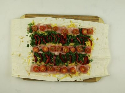 Лаваш с начинкой в духовке