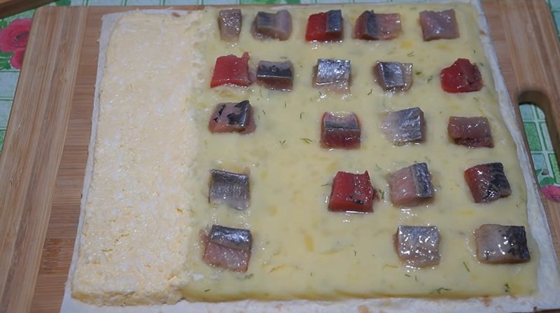 лаваш с картофелем и селедкой