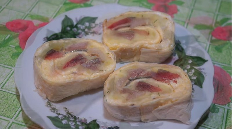 закусочный рулет из лаваша