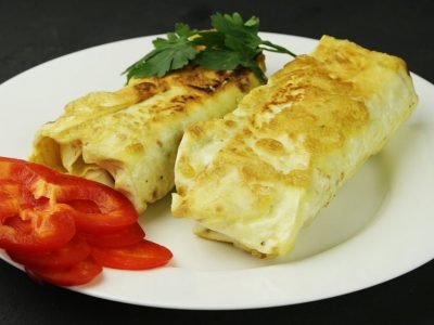 Лаваш с яйцом и луком