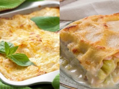 Лазанья с лососем