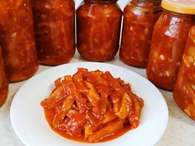 Лечо из кабачков и болгарского перца