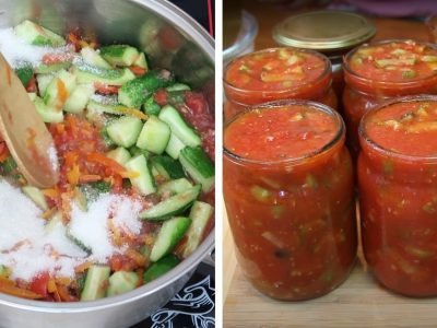 Лечо с огурцами на зиму