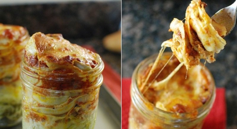 ленивая лазанья в банке