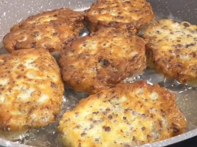 Ленивые беляши на кефире с фаршем