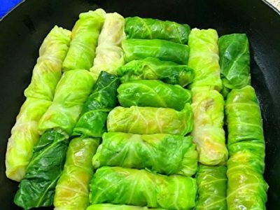 Ленивые голубцы с курицей на сковороде