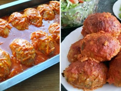 Ленивые голубцы в духовке в томатно-сметанном соусе