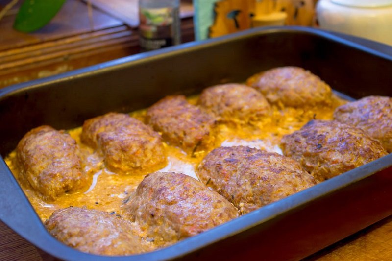 ленивые голубцы после выпекания