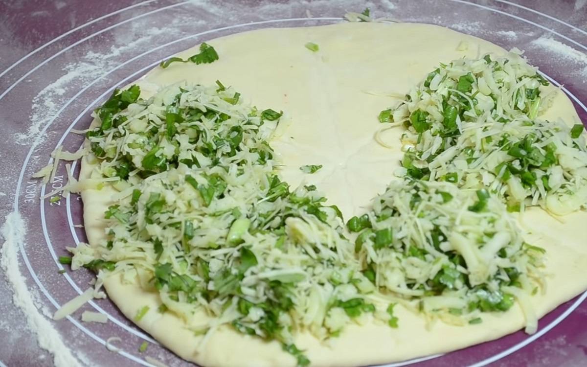 начинка на тесте