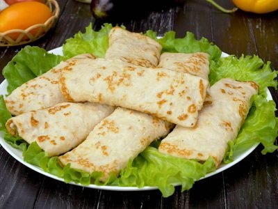 Ленивый бризоль с баклажанами