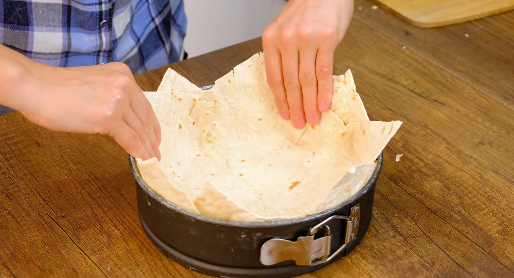 ленивый пирог из лаваша