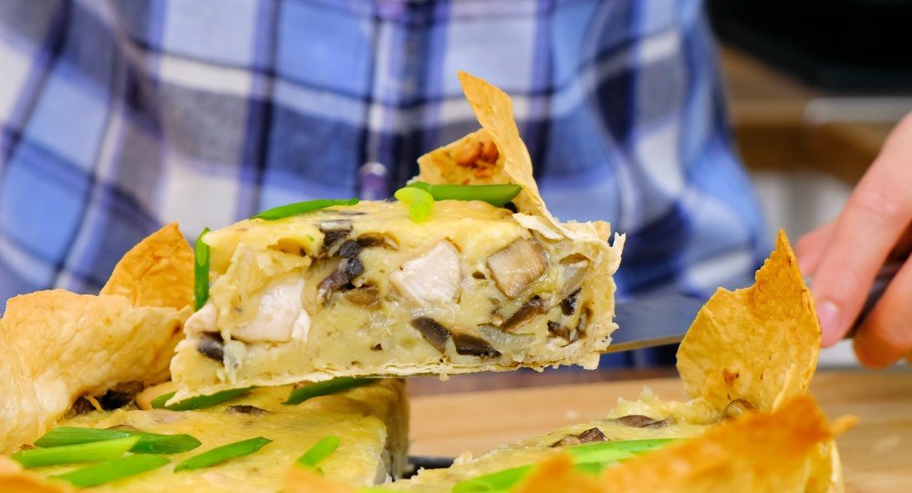 ленивый пирог из лаваша