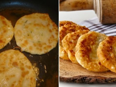 Лепешки с луком