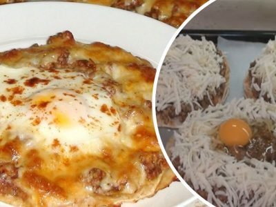 Лепешки из лаваша с мясом и сыром