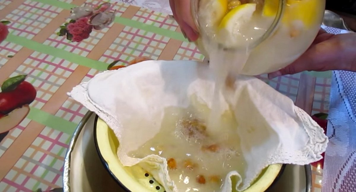 процеживание кваса