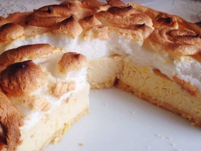 Лимонный пирог со сгущенкой