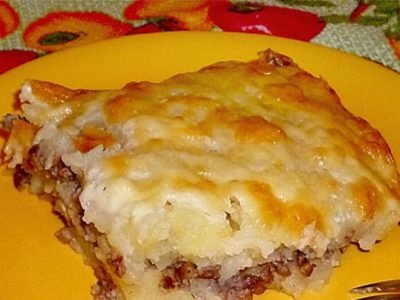 Литовская запеканка с мясом
