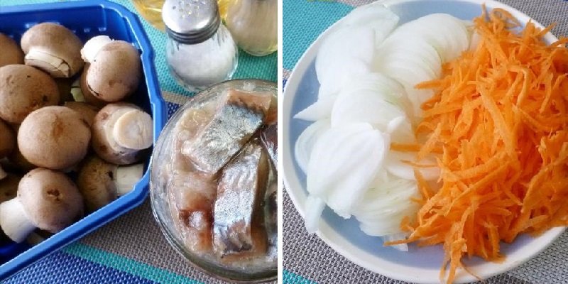 салат с сельдью