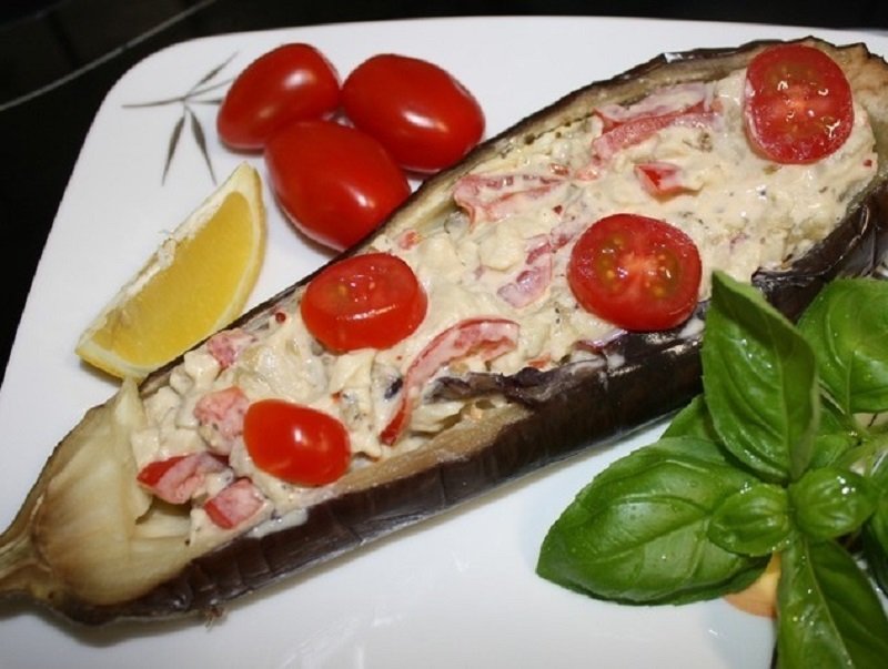 баклажаны с тахини