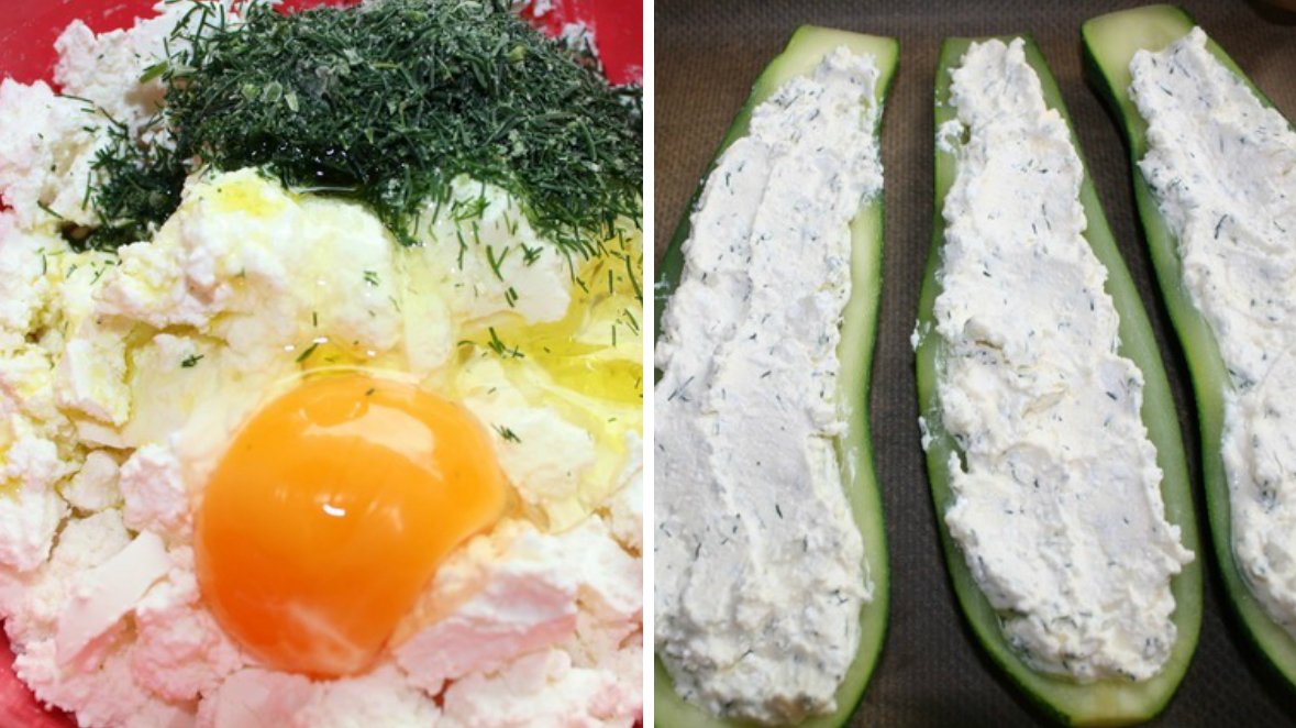 Лодочки из кабачков