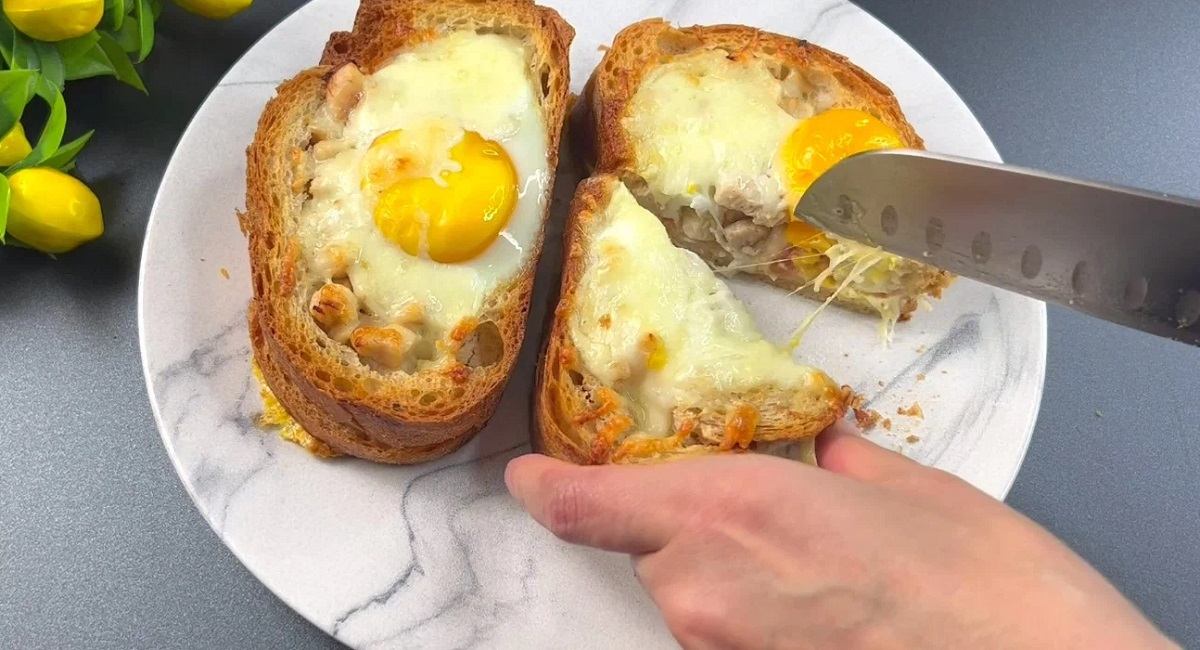 покрытые сыром лодочки