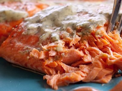 Лосось в горчичном соусе