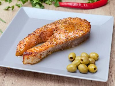 Лосось в медово-горчичном соусе