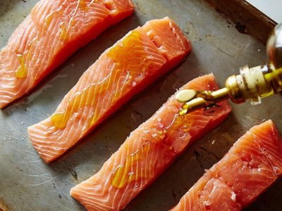 Лосось, запеченный в духовке