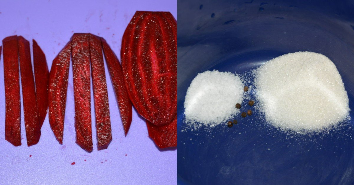 лук со свеклой