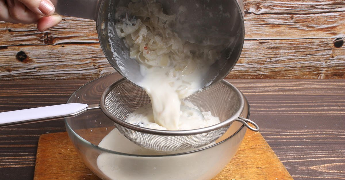 лук в молоке