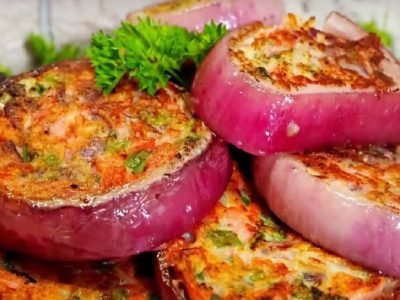 Луковые кольца с начинкой