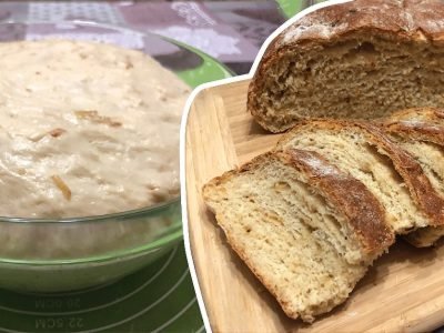 Домашний луковый хлеб на дрожжах