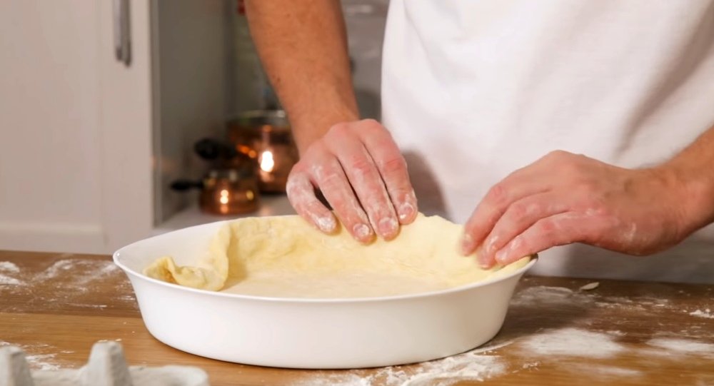 луковый пирог с сыром