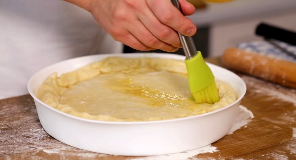 луковый пирог с сыром