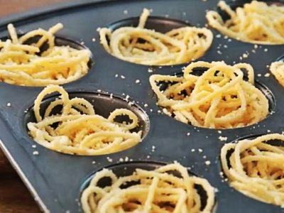 Маффины из спагетти