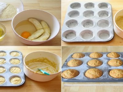 Маффины с бананами